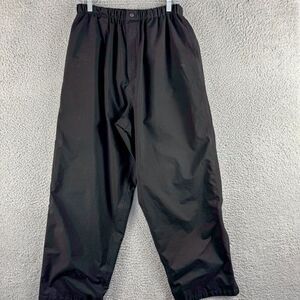 VTG Forresters Weatherproof Pants Lined Mens Large Black Elastic Waist Ankle Zip